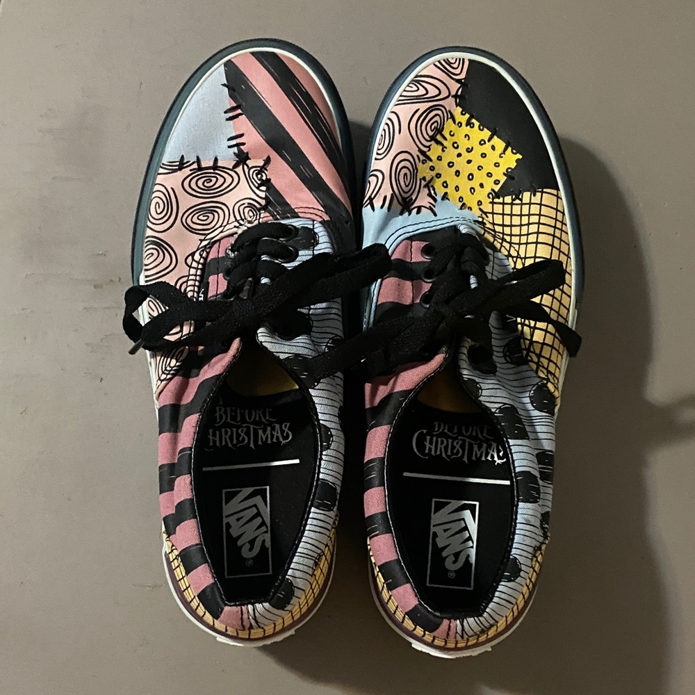 Vans “Nightmare Before Christmas“ platform Skate Sneakers-sz 8 - Picture 2 of 9